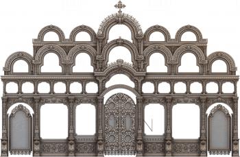 Iconostasis (IKN_0097) 3D model for CNC machine