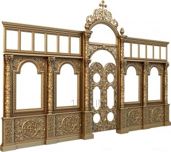 Iconostasis (IKN_0100) 3D model for CNC machine