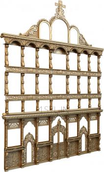 Iconostasis (IKN_0101) 3D model for CNC machine