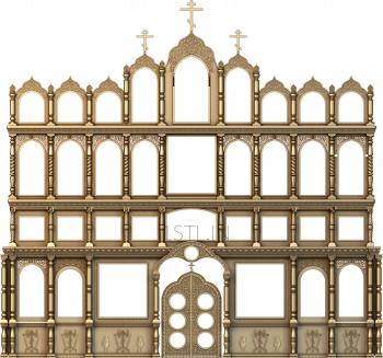 Iconostasis (IKN_0103) 3D model for CNC machine