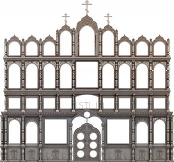 Iconostasis (IKN_0103) 3D model for CNC machine