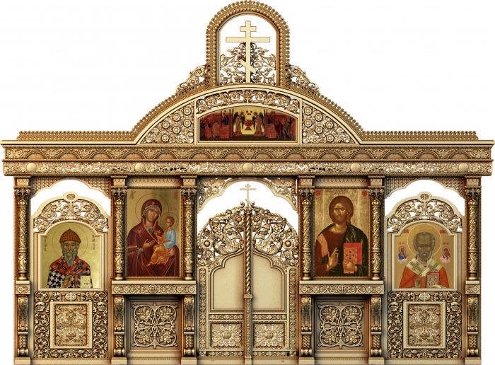 Iconostasis (IKN_0105) 3D model for CNC machine