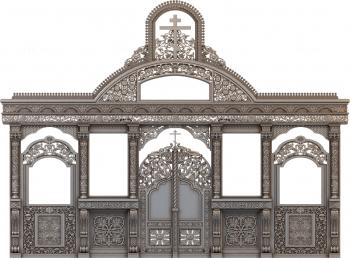 Iconostasis (IKN_0105) 3D model for CNC machine