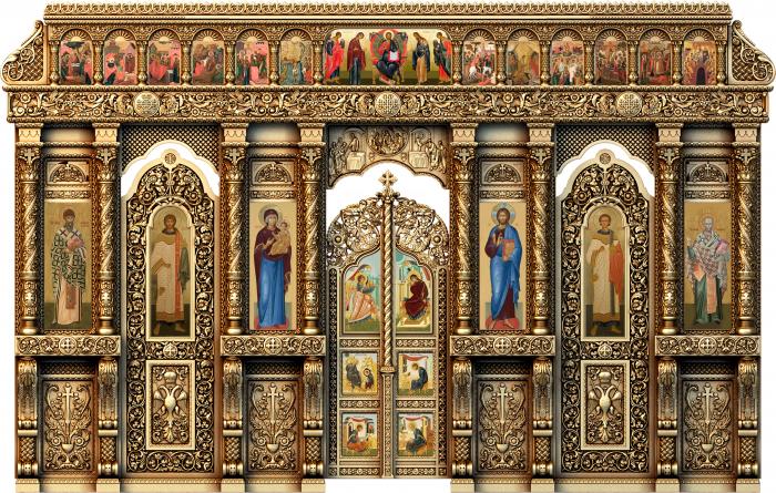 Iconostasis (IKN_0107) 3D model for CNC machine