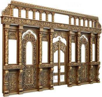 Iconostasis (IKN_0107) 3D model for CNC machine