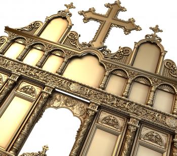 Iconostasis (IKN_0108) 3D model for CNC machine