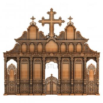 Iconostasis (IKN_0108) 3D model for CNC machine