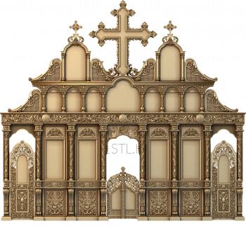 Iconostasis (IKN_0108) 3D model for CNC machine