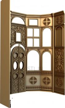 Iconostasis (IKN_0111) 3D model for CNC machine