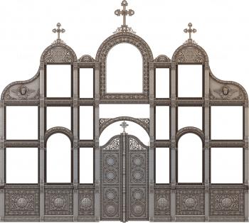 Iconostasis (IKN_0112) 3D model for CNC machine