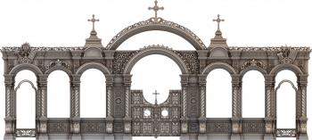 Iconostasis (IKN_0114) 3D model for CNC machine