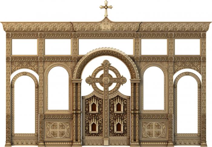 Iconostasis (IKN_0115) 3D model for CNC machine