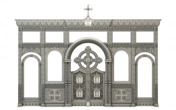 Iconostasis (IKN_0115) 3D model for CNC machine