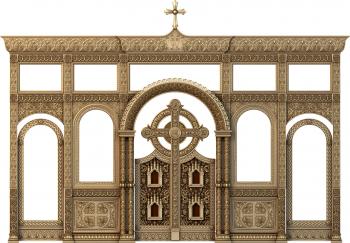 Iconostasis (IKN_0115) 3D model for CNC machine