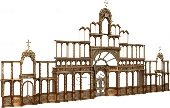 Iconostasis (IKN_0116) 3D model for CNC machine