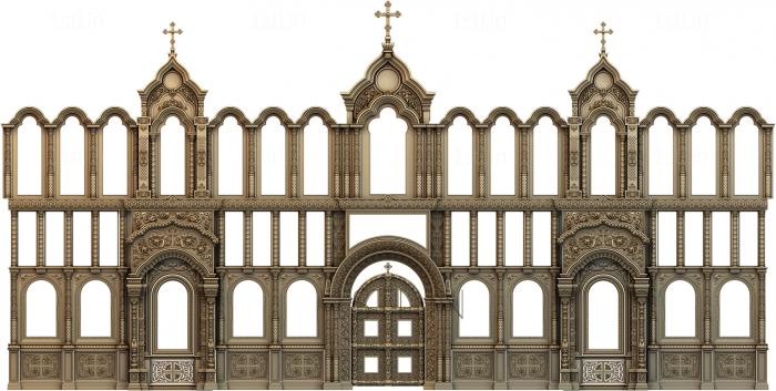 Iconostasis (IKN_0117) 3D model for CNC machine