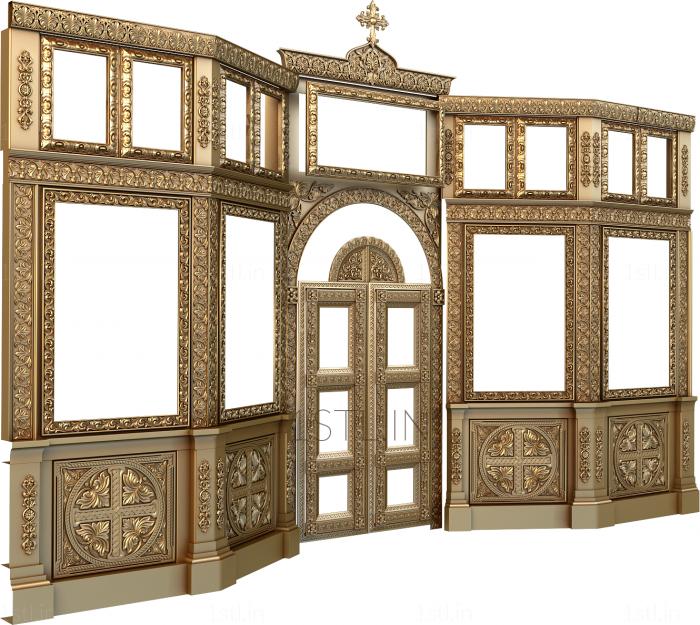 Iconostasis (IKN_0118) 3D model for CNC machine