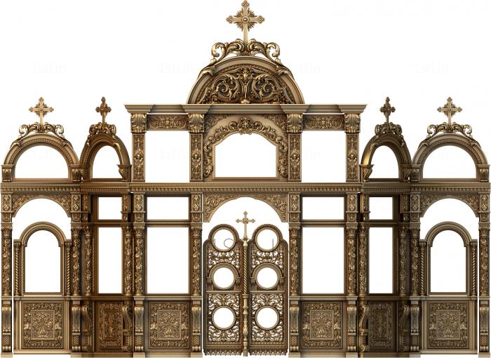 Iconostasis (IKN_0122) 3D model for CNC machine