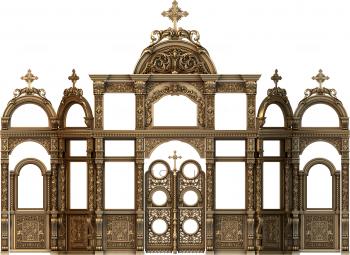 Iconostasis (IKN_0122) 3D model for CNC machine