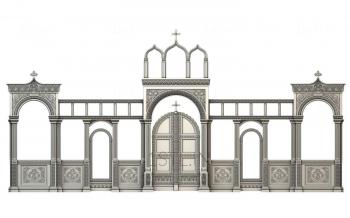 Iconostasis (IKN_0123) 3D model for CNC machine