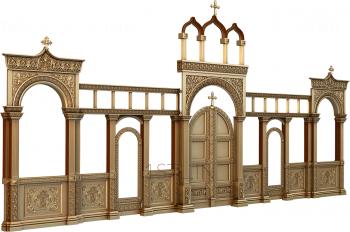 Iconostasis (IKN_0123) 3D model for CNC machine