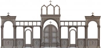 Iconostasis (IKN_0123) 3D model for CNC machine