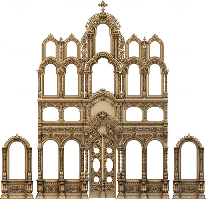 Iconostasis (IKN_0125) 3D model for CNC machine