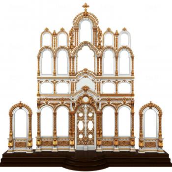 Iconostasis (IKN_0125) 3D model for CNC machine