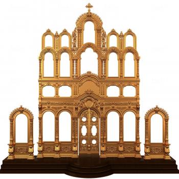 Iconostasis (IKN_0125) 3D model for CNC machine