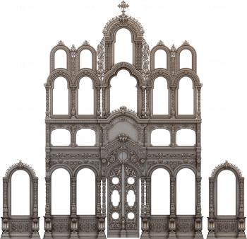 Iconostasis (IKN_0125) 3D model for CNC machine