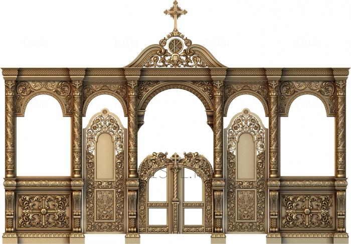 Iconostasis (IKN_0127) 3D model for CNC machine