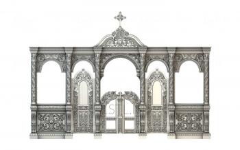 Iconostasis (IKN_0127) 3D model for CNC machine