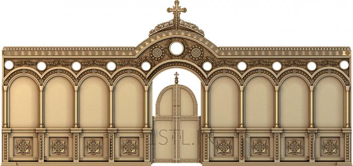 Iconostasis (IKN_0128) 3D model for CNC machine