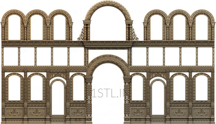 Iconostasis (IKN_0135) 3D model for CNC machine