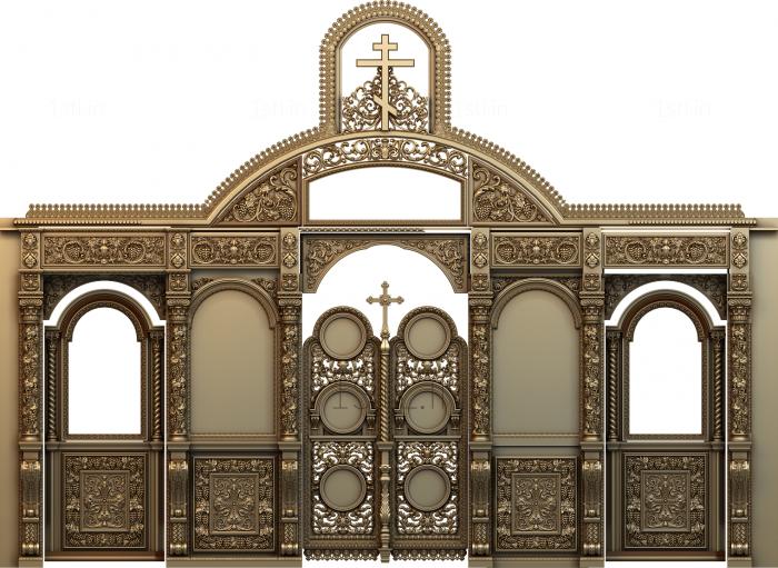 Iconostasis (IKN_0139) 3D model for CNC machine