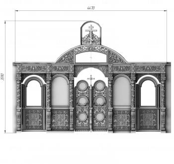 Iconostasis (IKN_0139) 3D model for CNC machine