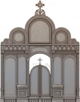 Iconostasis (IKN_0142) 3D model for CNC machine