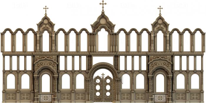 Iconostasis (IKN_0145) 3D model for CNC machine