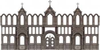 Iconostasis (IKN_0145) 3D model for CNC machine