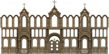 Iconostasis (IKN_0145) 3D model for CNC machine