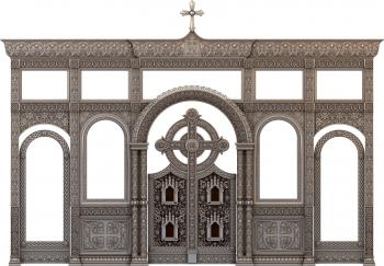 Iconostasis (IKN_0148) 3D model for CNC machine