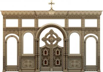 Iconostasis (IKN_0148) 3D model for CNC machine