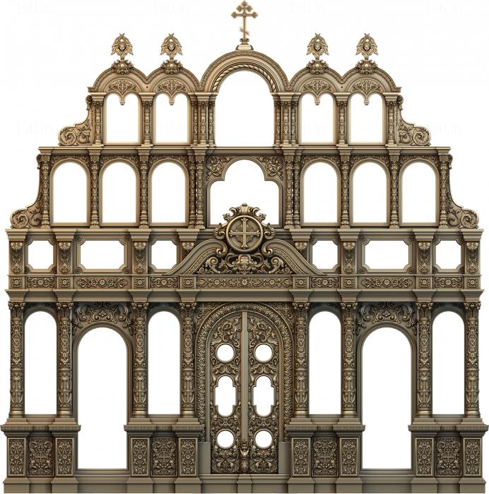 Iconostasis (IKN_0149) 3D model for CNC machine