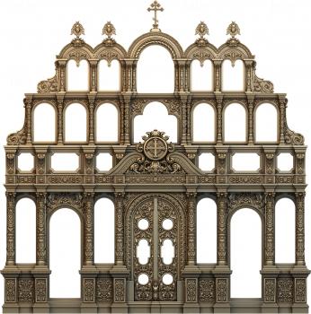 Iconostasis (IKN_0149) 3D model for CNC machine