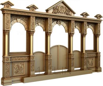 Iconostasis (IKN_0151) 3D model for CNC machine