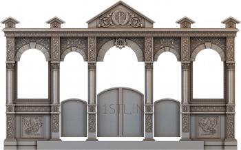 Iconostasis (IKN_0151) 3D model for CNC machine