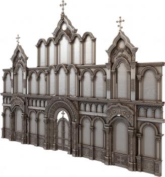 Iconostasis (IKN_0154) 3D model for CNC machine