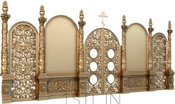 Iconostasis (IKN_0155) 3D model for CNC machine