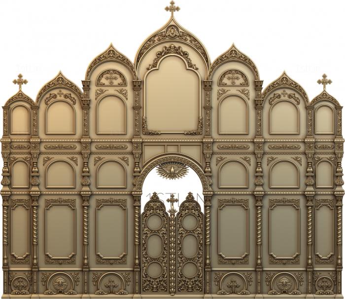 Iconostasis (IKN_0159) 3D model for CNC machine