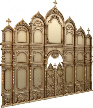 Iconostasis (IKN_0159) 3D model for CNC machine